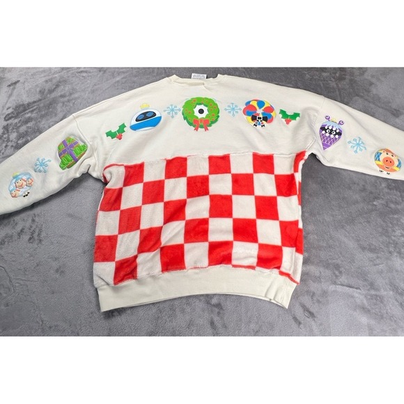 Disney Parks Pixar Holiday Checkered Christmas Spirit Jersey Adult
